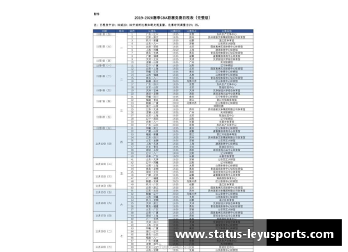 乐鱼体育CBA官方发布2024-2025赛季开赛时间表，揭晓全新赛程安排 - 副本